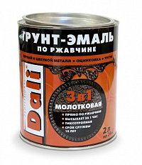 Грунт-эмаль по ржавчине 3 в 1 молотковая